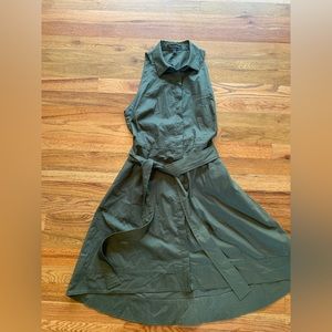 Banana Republic tie waist shirt dress